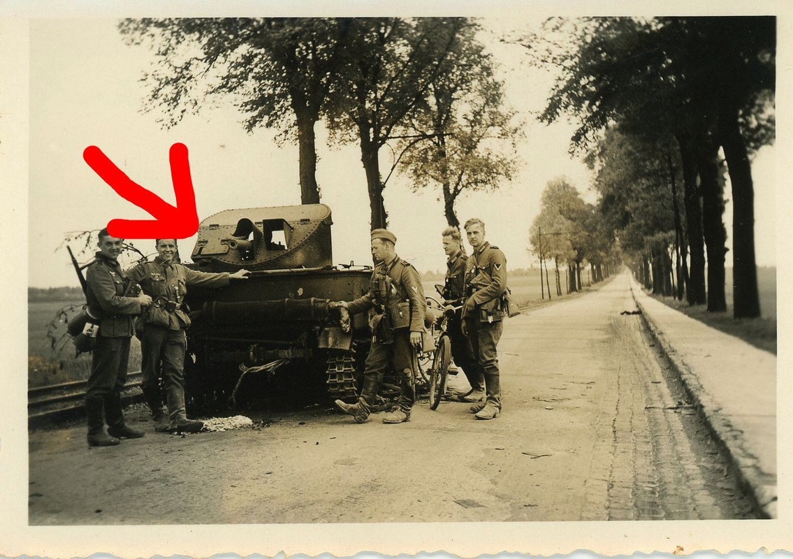 Frankreich Belgien Panzer Tank Geschütz auf Selb