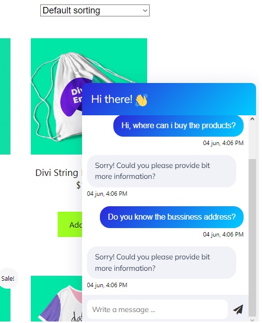 message error