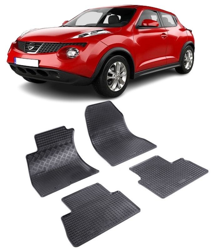 Set 4 covorase Nissan Juke 2010-2014, din cauciuc 100%, compatibile cu autoturismul NISSAN Juke