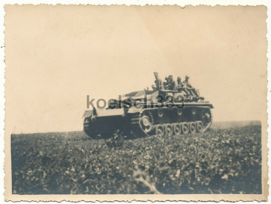 Foto Grenadiere auf Sturmgeschütz Panzer StuG Abt. 232 Ostfront 
