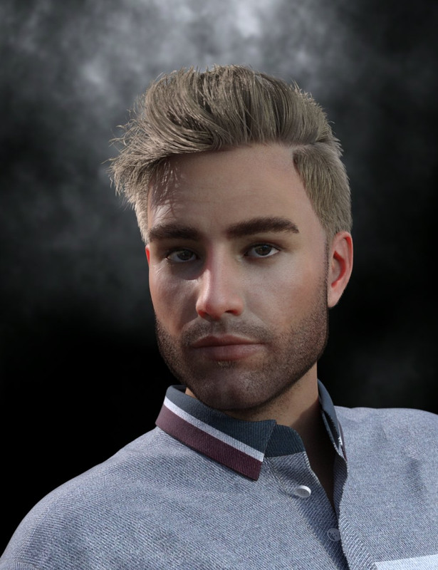 Remy Front Flipped Hair for Genesis 8 and 8.1 Males Remy Front Flipped Hair for Genesis 8 and 8.1 Males