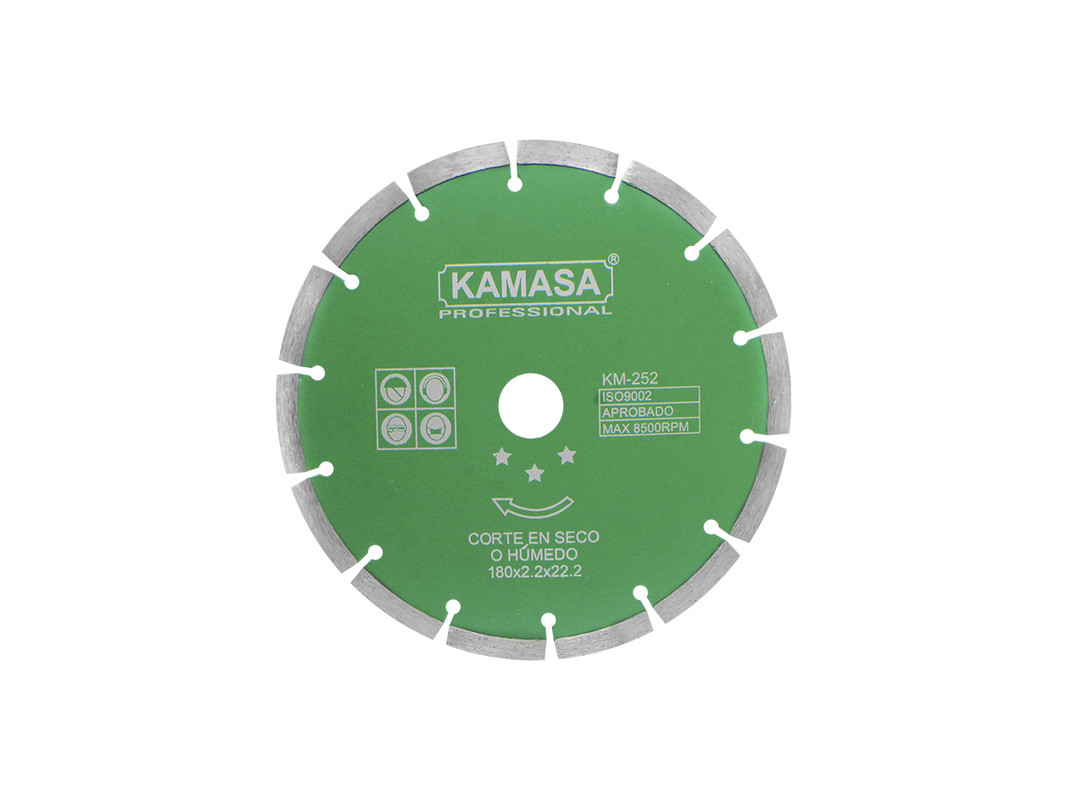 DISCO DIAMANTADO 180 VERDE KAMASA