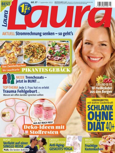 Cover: Laura Frauenzeitschrift No 37 vom 07 September 2022 Cover: Laura Frauenzeitschrift No 37 vom 07 September 2022
