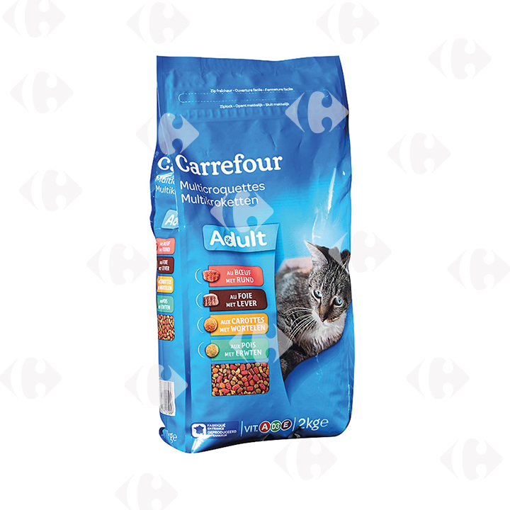 Croquettes pour chat au bœuf au foie et légumes - Carrefour Maroc