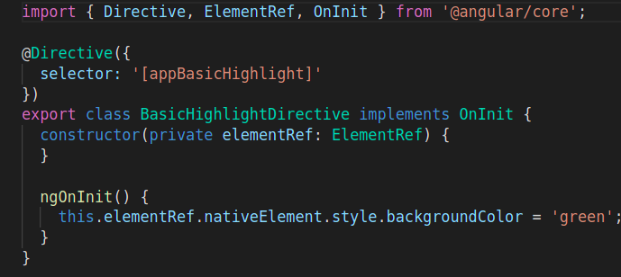 Custom Directive example