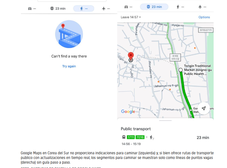 Por qué Google Maps sigue sin funcionar en Corea del Sur: pu - Foro General de Viajes