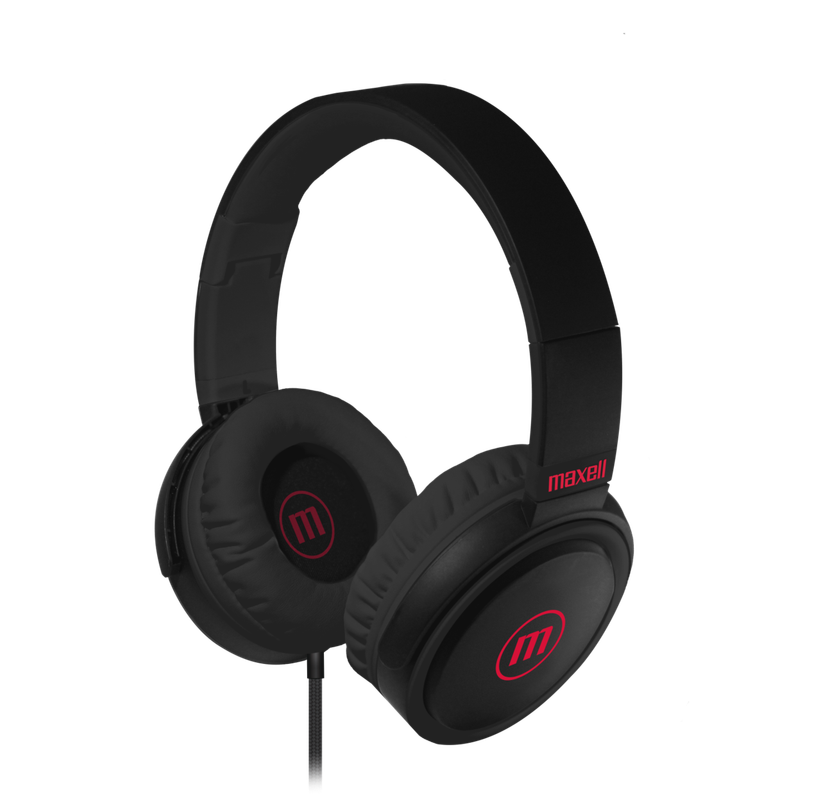 Audífonos Maxell B-52 de copa completa, mostrando su diseño robusto.