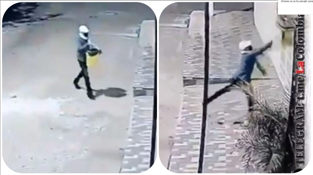 Sujeto intenta quemar negocio y se prende fuego a sí mismo por accidente