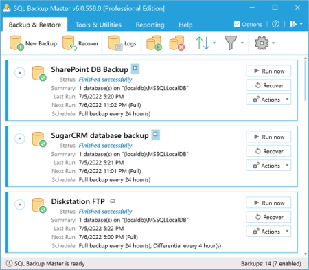 SQL Backup Master 6.0.566 SQL Backup Master 6.0.566