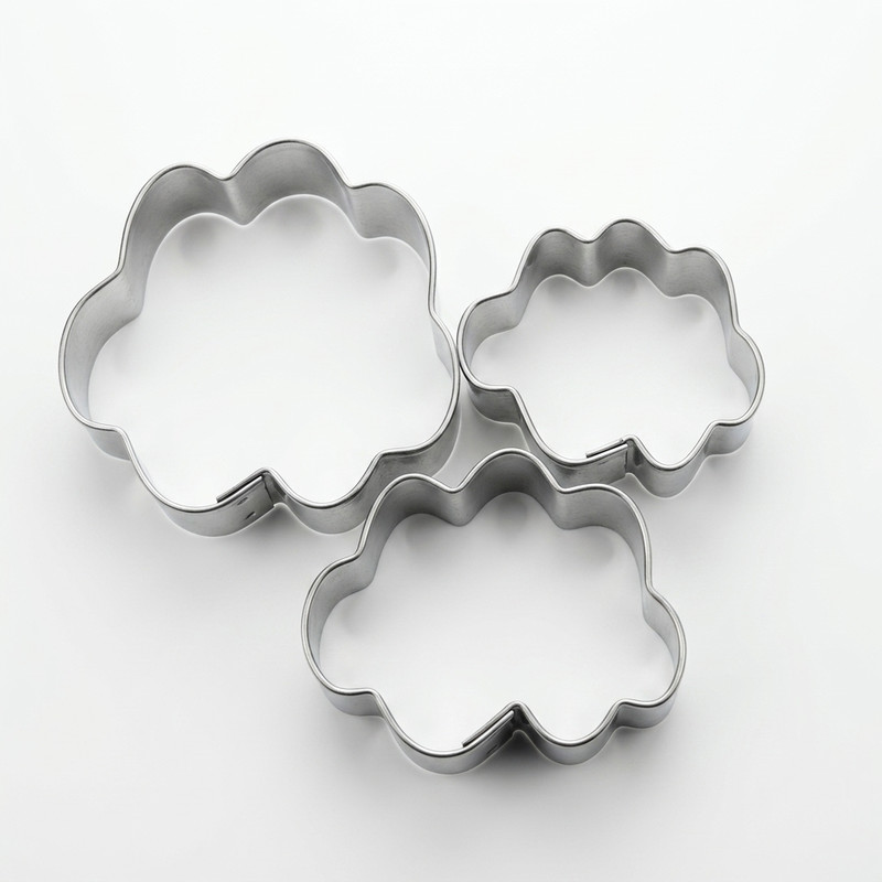 Set cortador de nubes baby molde para decorar galletas y fondant
