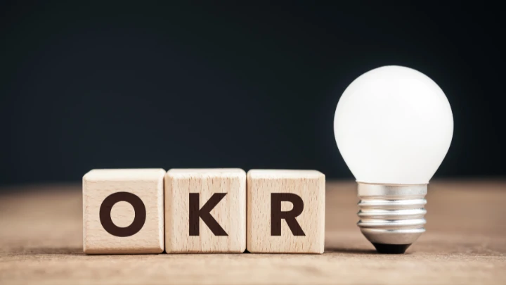 ภาพแดชบอร์ดแสดงผล OKRs แบบเรียลไทม์