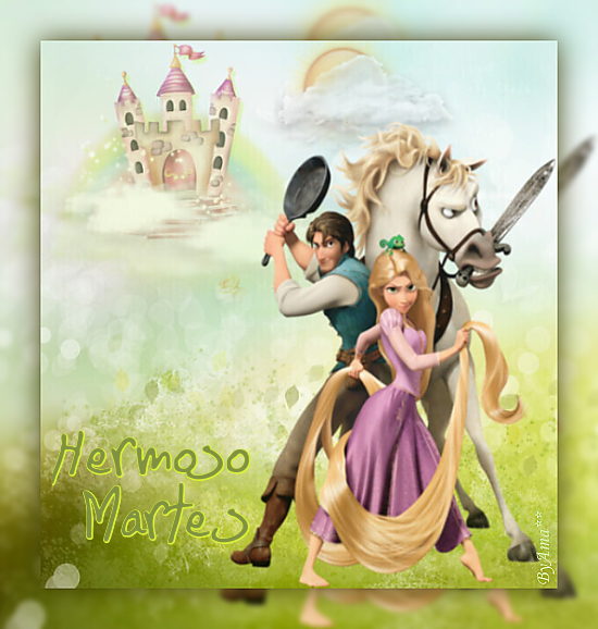 Rapunzel, Flynn y Maximus Martes