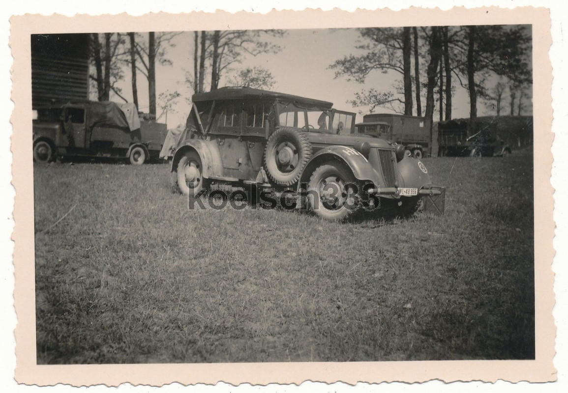 Foto Kübelwagen Wanderer W23S Kennung Panzergrup