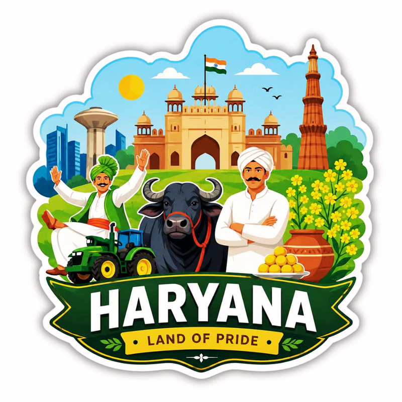 Apna Gift Indian State Fridge Magnet Printed Fridge Magnet for Kitchen Fridge Decor Gift (2)
