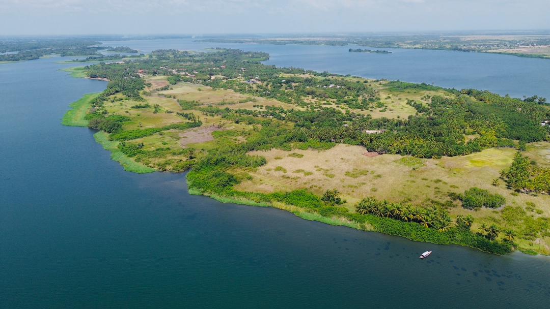 Elorkpam Island waterfront property with boat access Ghana