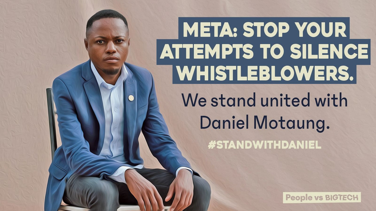 Piden a Meta detener esfuerzos para amordazar a denunciante