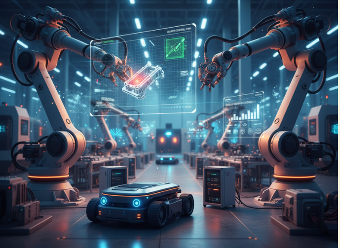 Mobile device running real-time computer vision AI processing at the edge.