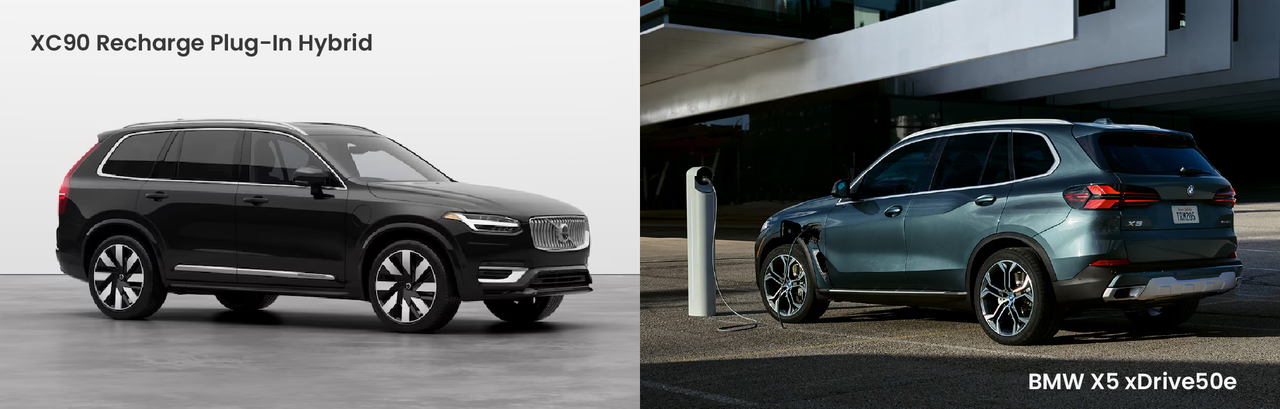 Volvo XC90 Recharge Plug-In Hybridï»¿ vs. BMW X5 xDrive50e in Baltimore, MD
