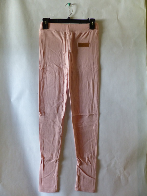 FANCY WOMENS COMFORTBALE LIGHT PINK RONDE COTTON LEGGINGS ONE SIZE
