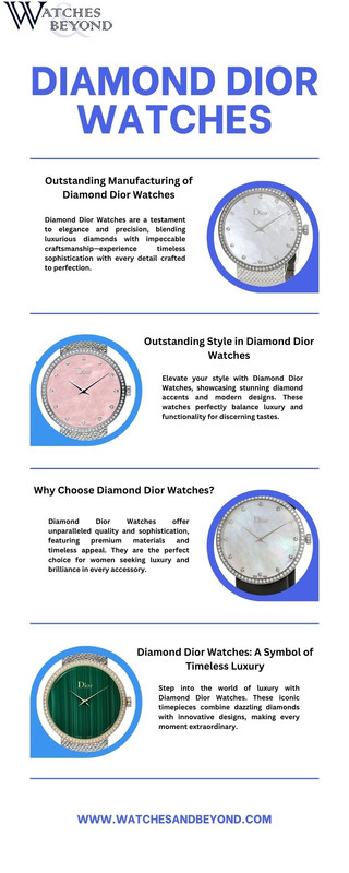 diamond dior watches