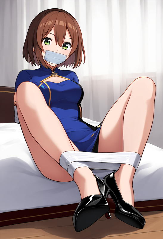 1girl_ aika sumeragi, {aika sumeragi aika zero_ official costume, high heel shoe s-1178411887