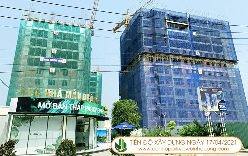 Tiến độ thi công Parkview Apartment Bình Dương ngày 30/4/2021