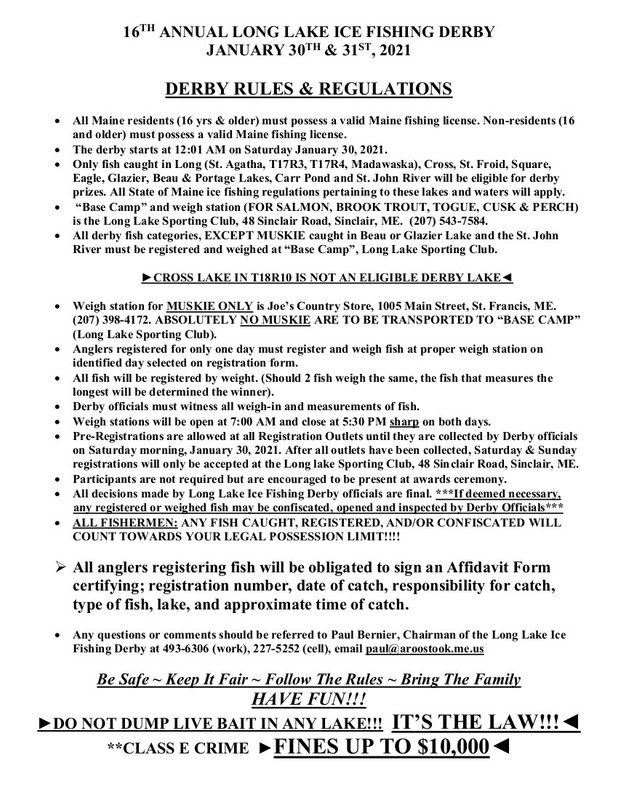 2021 Derby - Rules & Regulations (COVID Format) Rev 10292020