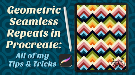 Geometric Seamless Repeats in Procreate: More Advanced Patterns