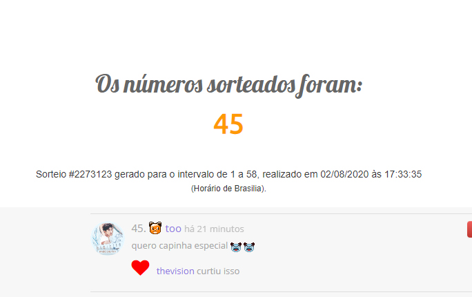 sorteio