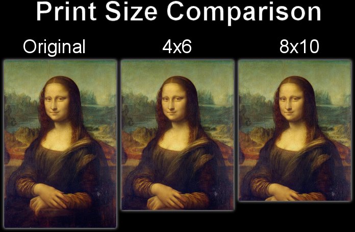 Print Size Cropping Comparison
