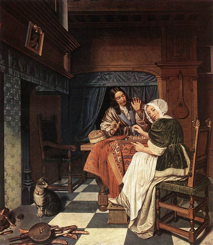 1-The-Chess-Players-c-1670-Cornelis-de-Man