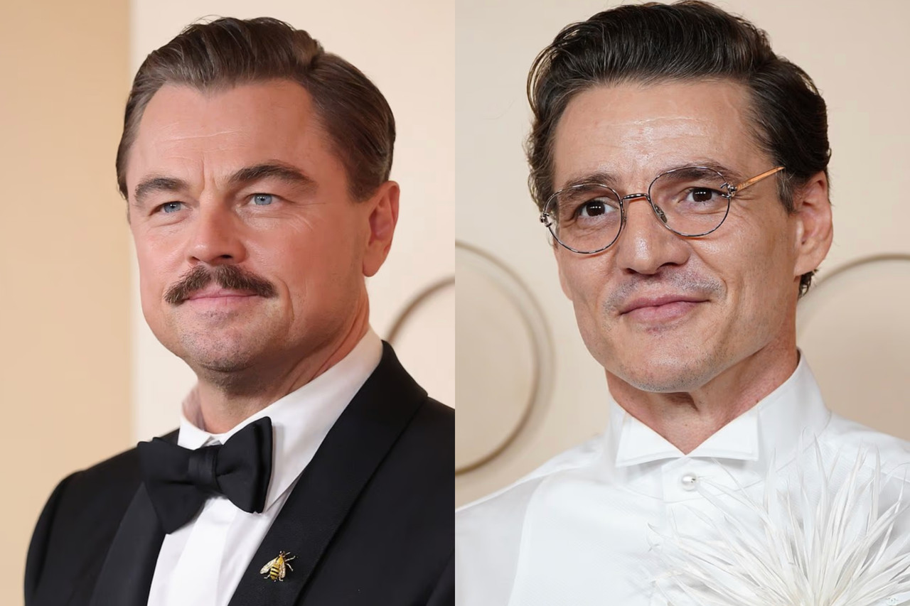 Leonardo DiCaprio fans joke his new moustache was donated by newly bare-faced Pedro Pascal