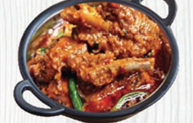 Mutton con curry karai