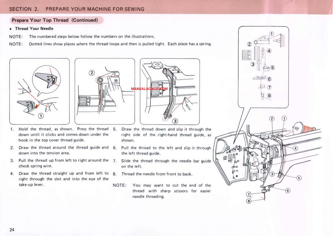 How to Thread Your Kenmore 385.1950180 – 385.1950280 Sewing Machine