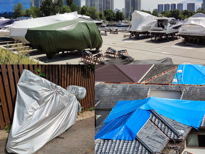 Lona multiuso para cobertura e proteção em diferentes aplicações