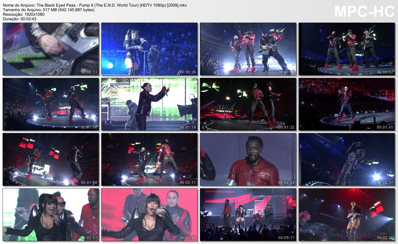 The Black Eyed Peas - Pump It (The E.N.D. World Tour) (HDTV 1080p) [2009]