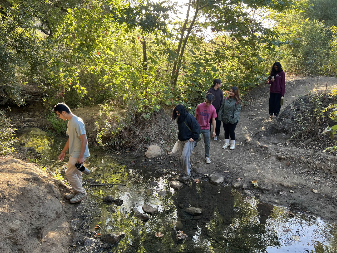 Students together at an event