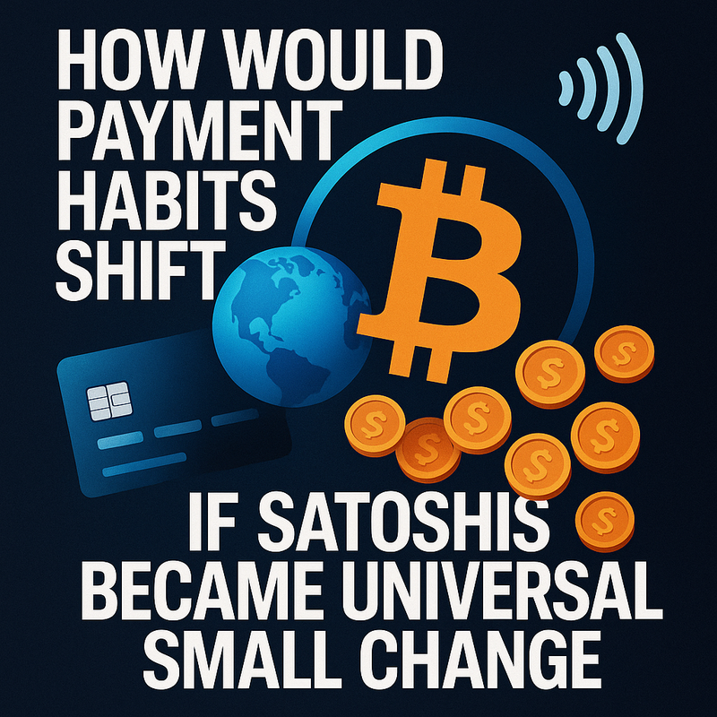 How would payment habits shift if satoshis became universal small change
