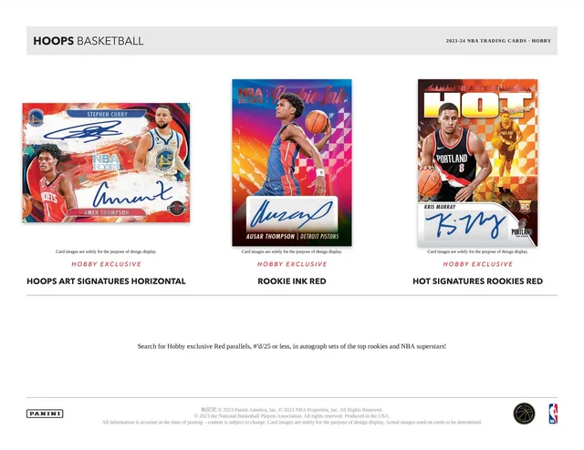 FICHE] 2023-24 HOOPS - Basketball Trading Cards