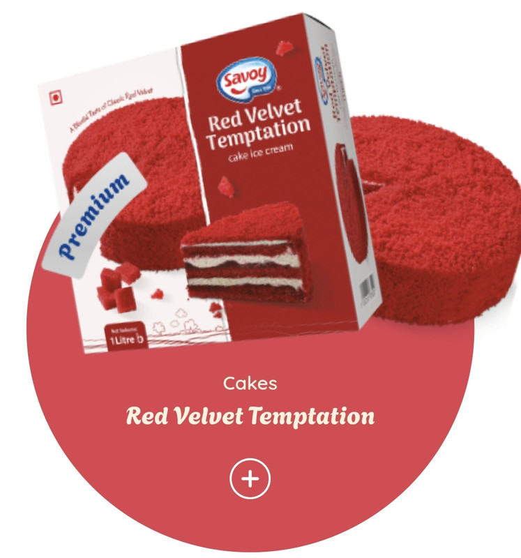 রেড ভেলবেট আইসক্রিম কেক