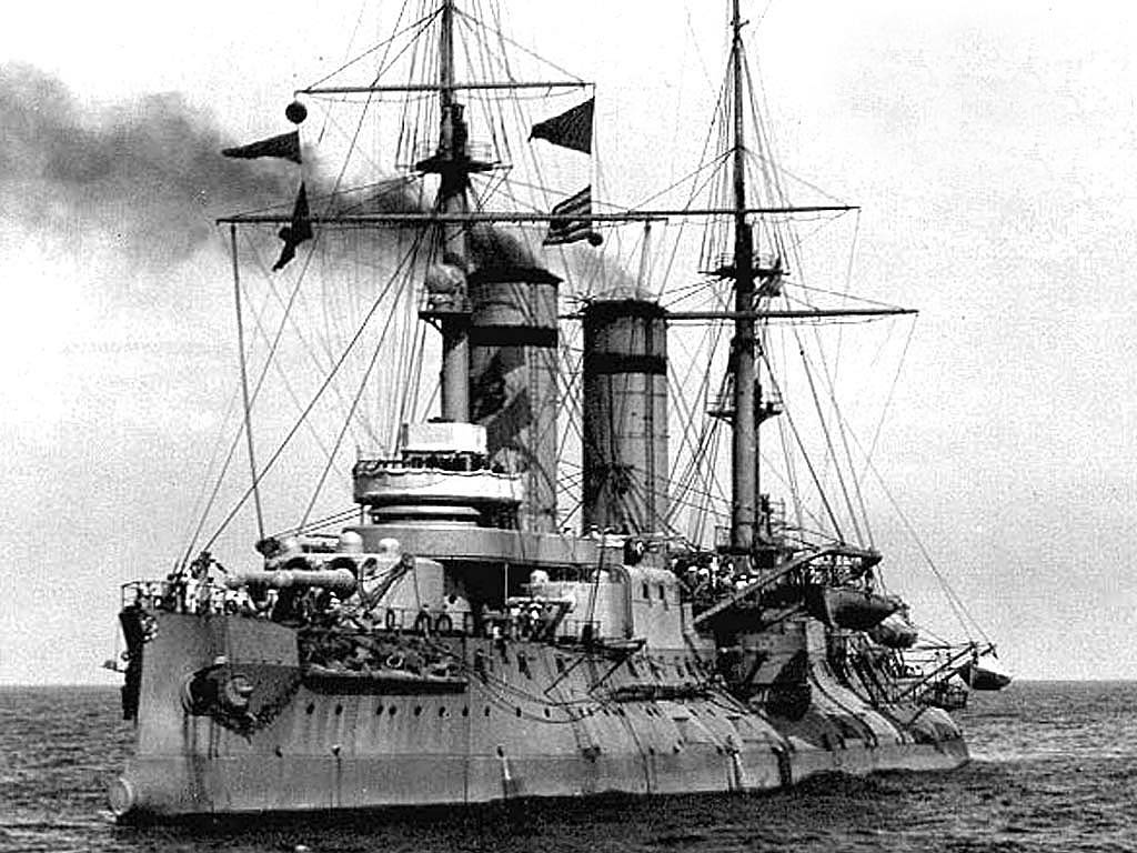 БФ. Эскадренный броненосец Цесаревич в 1914 г. П