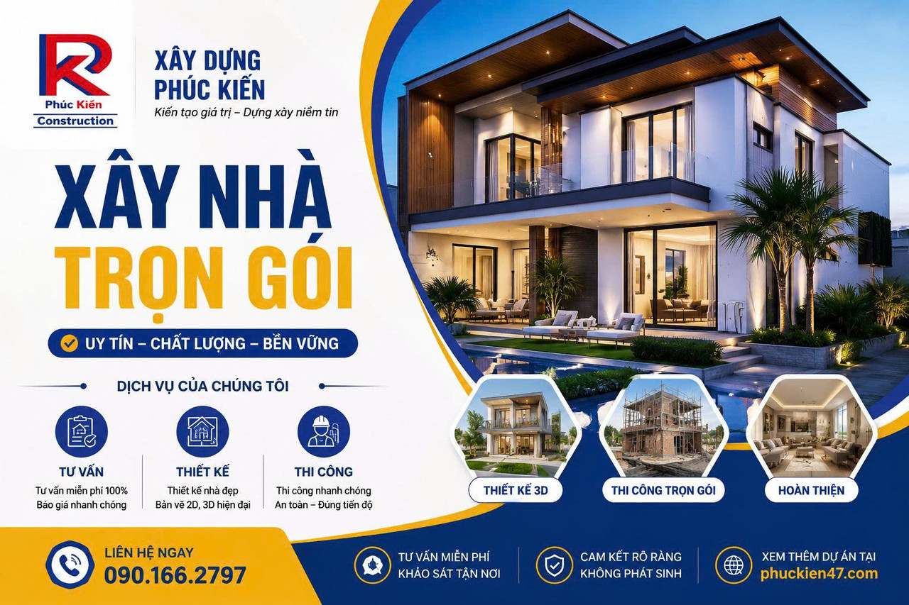 XÂY NHÀ TRỌN GÓI BUÔN MA THUỘT - ĐẮK LẮK