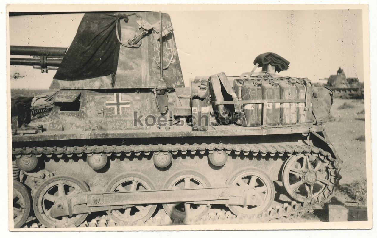 Foto Afrika Korps Panzerjäger I Panzer nach Gefe