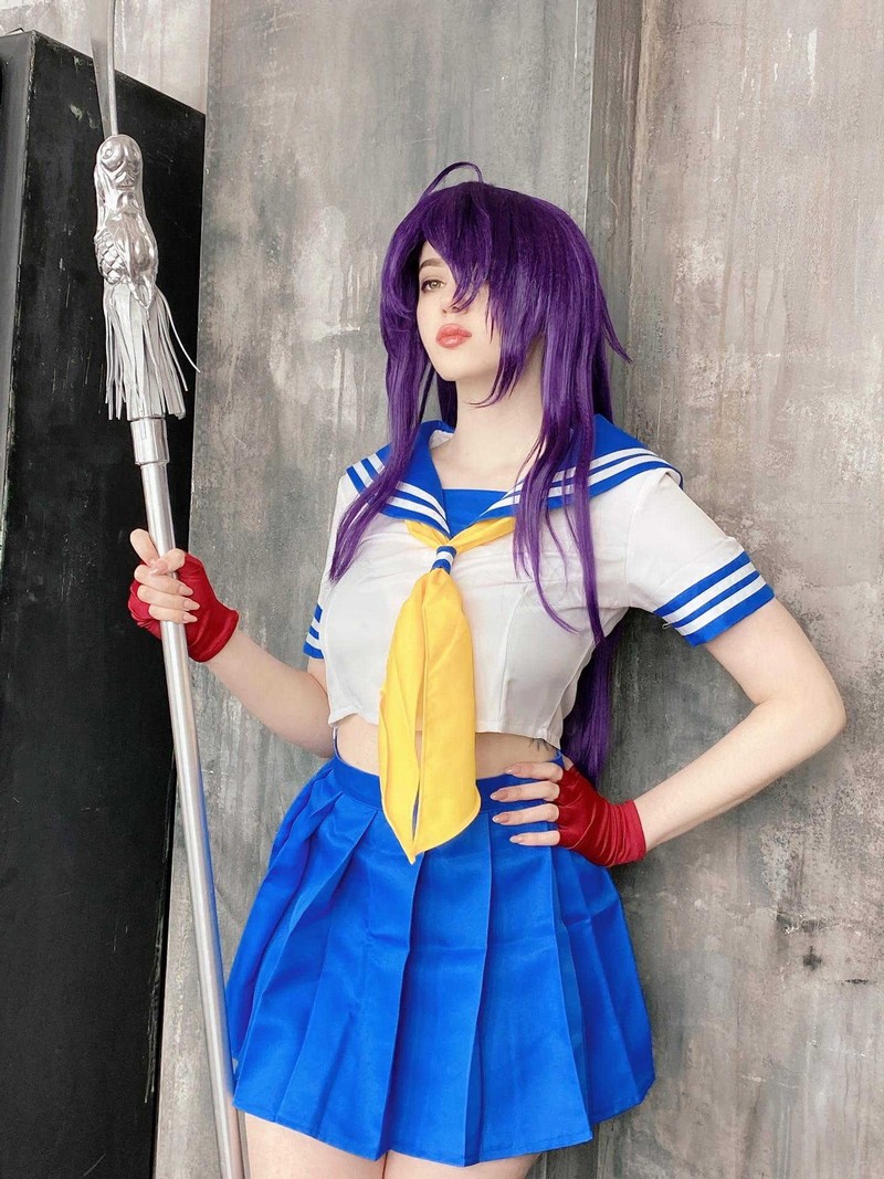 Alina Becker 关羽 Kanu Unchou Cosplay 一骑当千角色写真【59P-23.7M】插图3