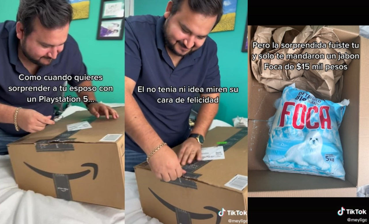 Pide una PS5 en línea y le mandan una bolsa de jabón