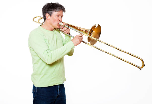how to hold a trombone – musician holding trombone