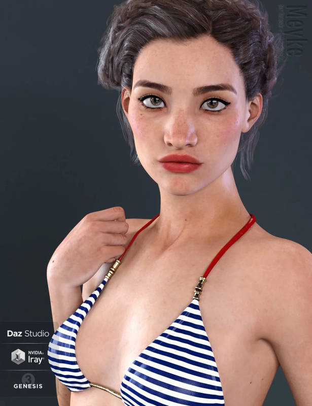 Meyke for Genesis 3 and 8 Female Meyke for Genesis 3 and 8 Female