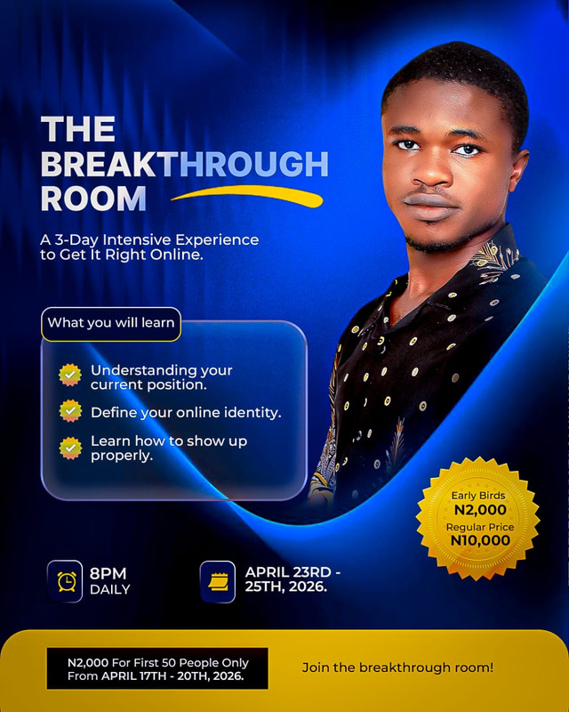 The Breakthrough Room official flyer