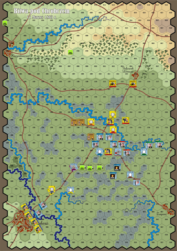 Powstanie Styczniowe 1863Map