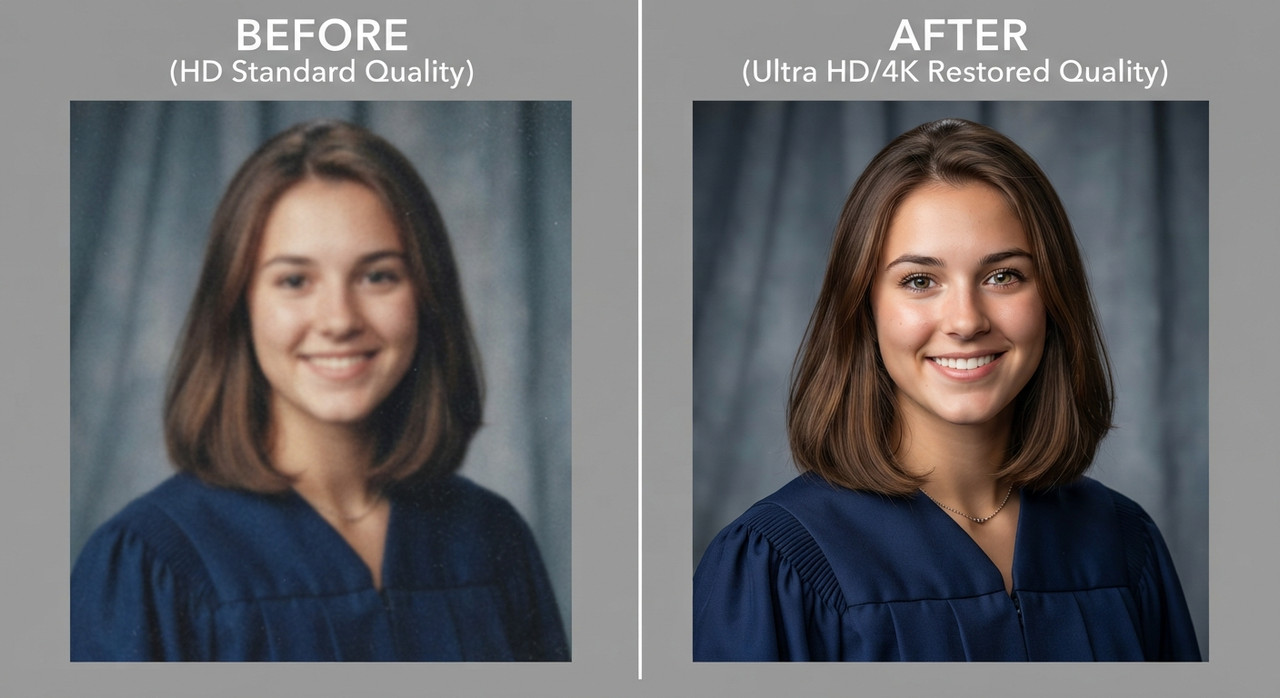 AI-generated example result for the upscaling prompt: 720p Photo to 4K UHD Enhancement AI Prompts for Image Upscaling by Prompt Craft
